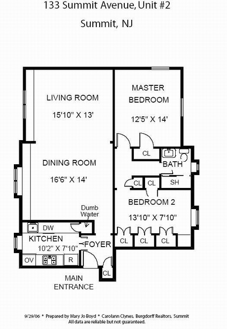 NJ Condo Floor Plan