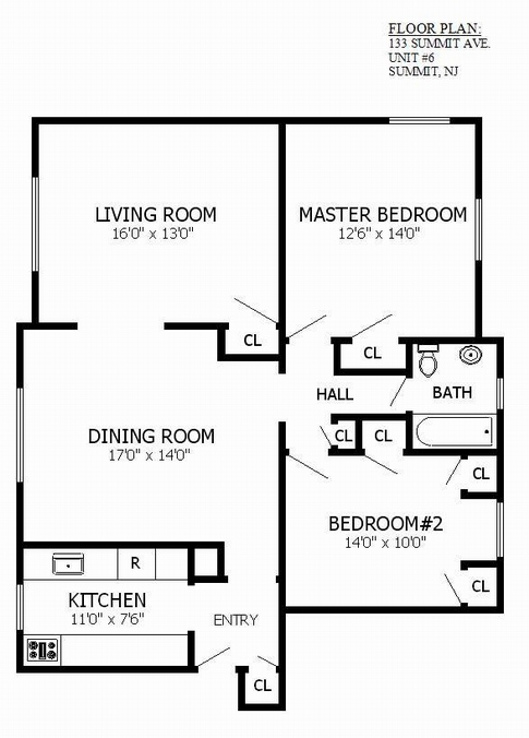 NJ Condo Floor Plan